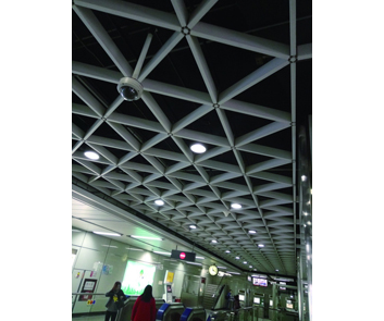 Subway station elevator corridor